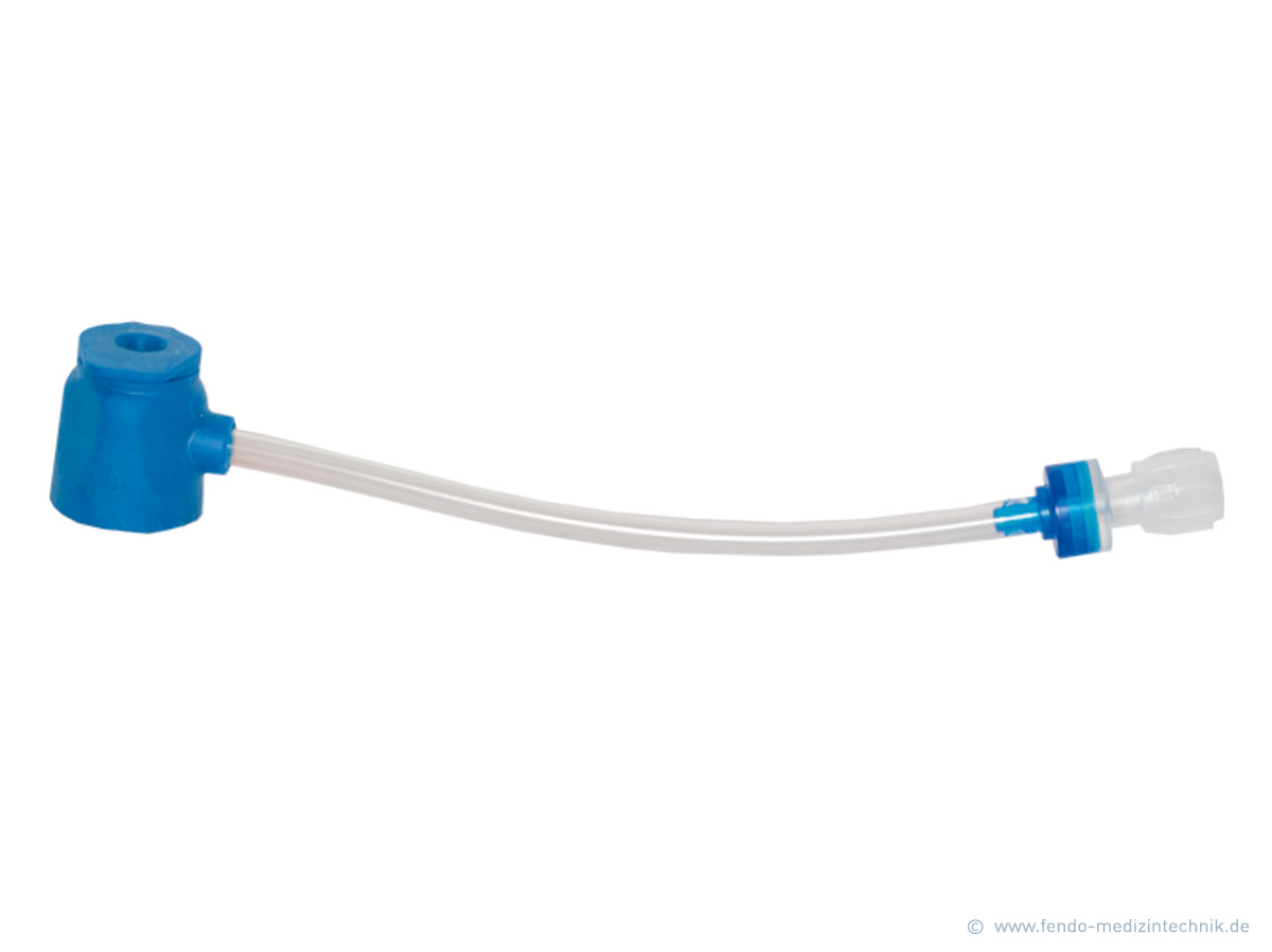 Disposable biopsy valve with flush tube and check valve www.fendo-medizintechnik.de (c)