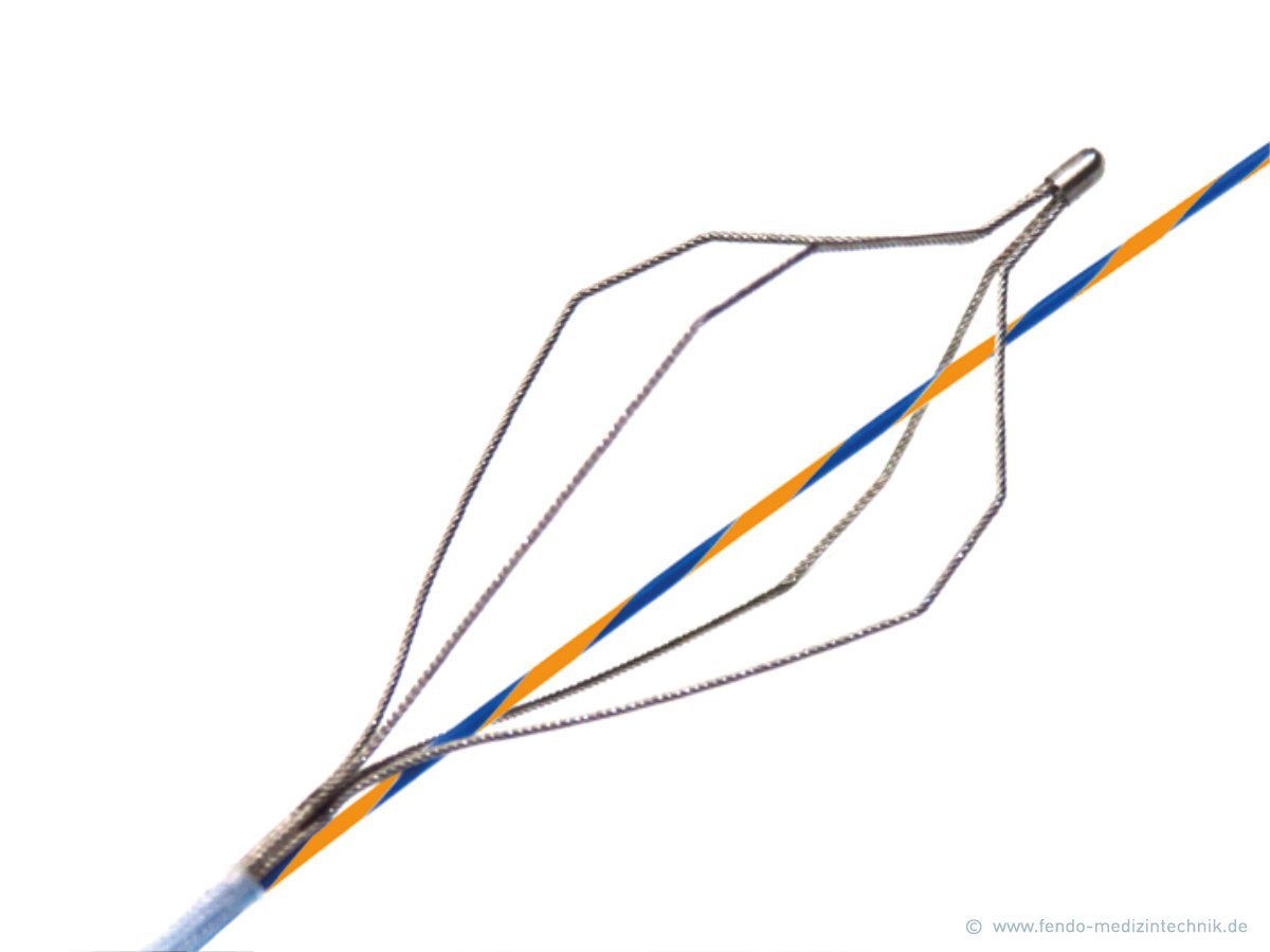 Disposable guide wire retrieval basket for stone extraction www.fendo-medizintechnik.de (c)