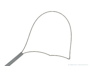 Polypectomy snare, asymmetrical (Polypectomy snare, asymmetrical) &copy; www.fendo-medizintechnik.de